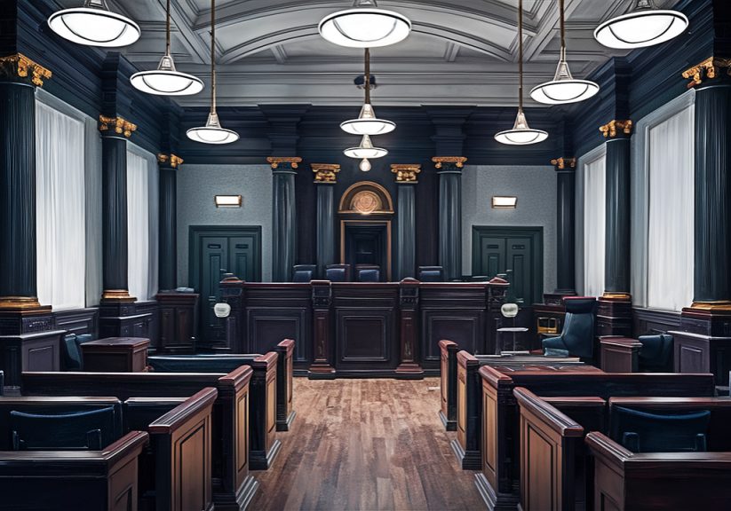 ai generated, courtroom, court